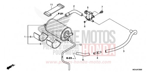 CUVETTE VFR1200XJ de 2018